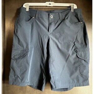 Kuhl Shorts Womens 12 Slate Gray Freeflex 10 Cargo Outdoor Hiking